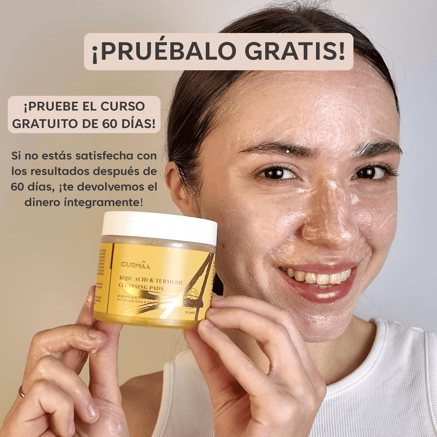 PADS ANTIMANCHAS CURCUMINA Y KÓJICO - 40 UNIDADES