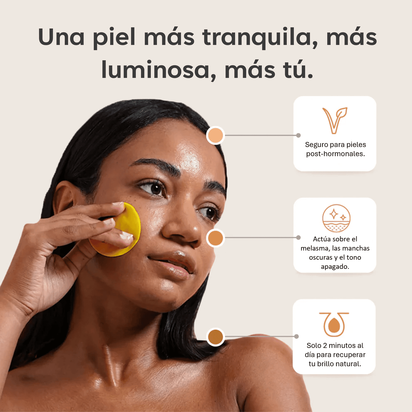 PADS ANTIMANCHAS CURCUMINA Y KÓJICO - 40 UNIDADES